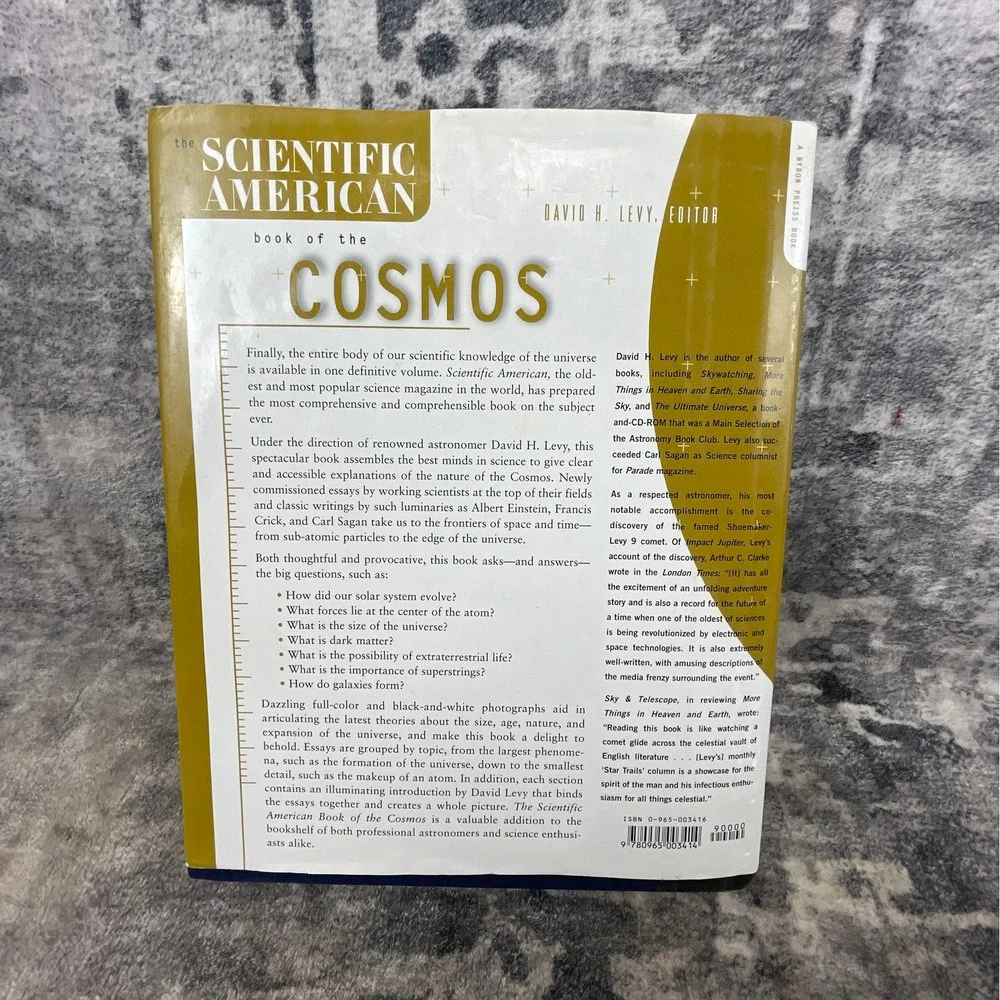 Scientific American Book of the Cosmos David H Levy Hardcover‎ Astronomy Science